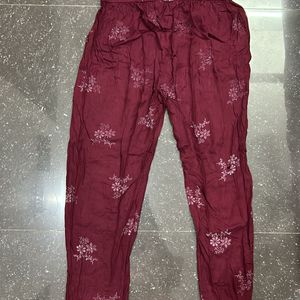 MAROON NIGHT SUIT