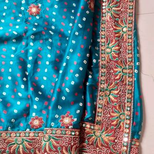 Peacock Colour Saree