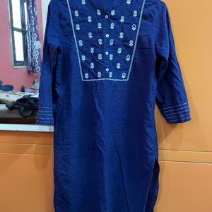 Navy Blue Kurtha