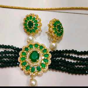 Dark Green Choker Set