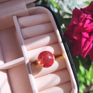 Red Floral Ring 💍