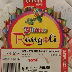 GLITTER RANGOLI SET OF 8