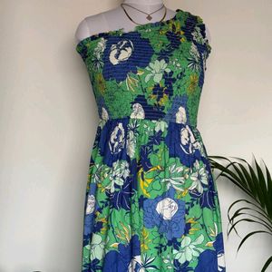 Pinteresty Floral Cold Shoulder Maxi Dress