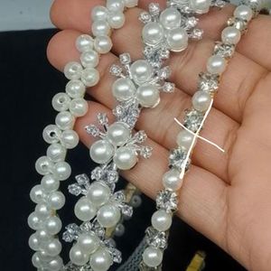 2Pc Pearl Hairband