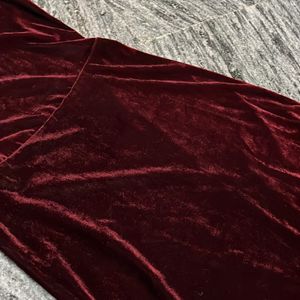 Red Velvet Bodycon Dress
