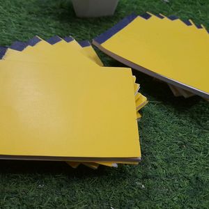 10Small 100 White Pages Diary Yellow Colour