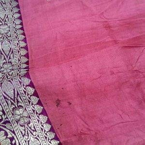 Pure Banarasi Silver Shining Saree