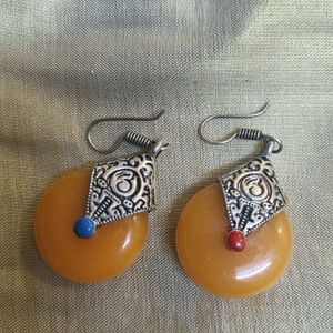 Yellow Stone Earrings