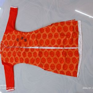 Orange Colour Kurti