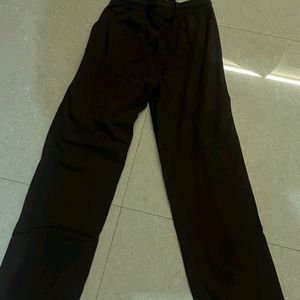 Brown Wide Leg Cotton Pants