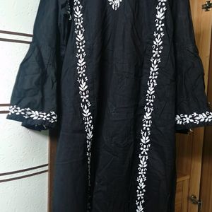 Chikankari Kurta With Straight Pant