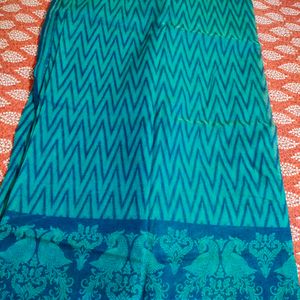 Green Cotton Saree