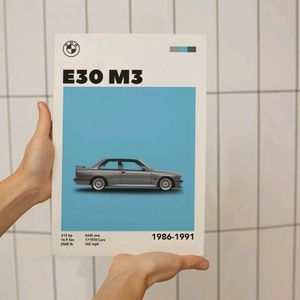 BMW E30 m3 Poster Pack Of 2