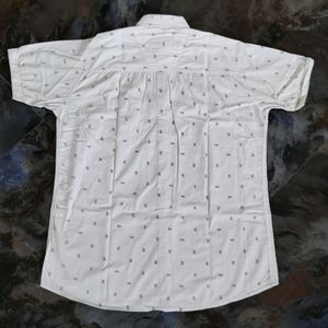 Printed White men's Shirt