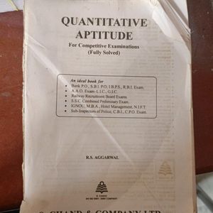 Quantitative aptitude 726 pages Book