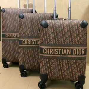 Dior Gucci Chanel 3pc Trolley