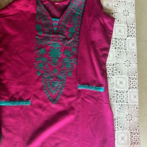 Purple Woollen Kurti