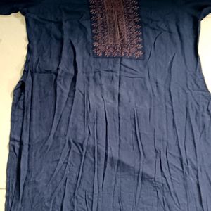 Navy Blue Color Kurti