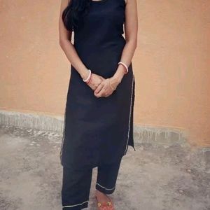 Black Kurta Set With Pant