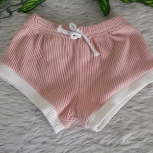 Peach Knitted T-Shirt Set (Girl's)