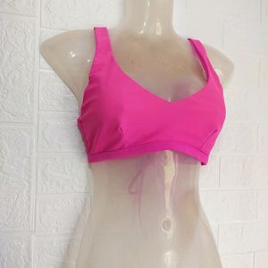 Pink Shein Bralette Top