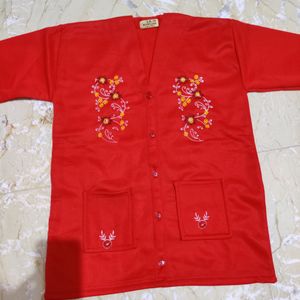 Red Sweater For Women Totally New.