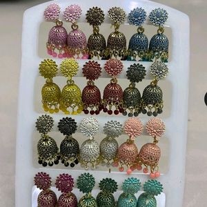 Pack Of 3 Jhumkas