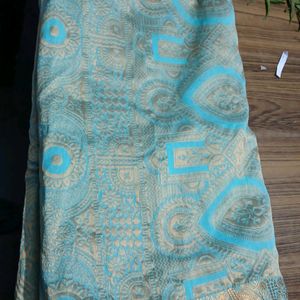 Beautiful  Sea Green Saree