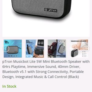 Ptron Musicbot Bluetooth Speaker