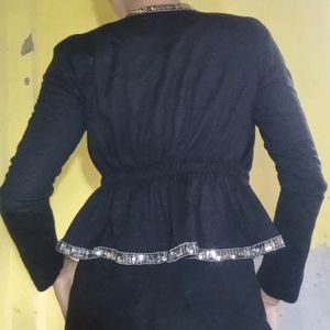 Black Cropped Shrug