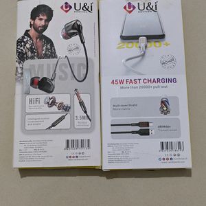 Earphone  And Type C Data Cable