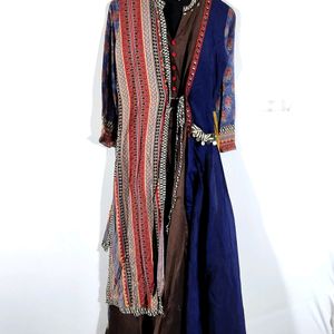 Multi Printed Anarkali (Women's)