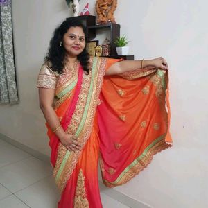 Grand Work Saree Without Blouse
