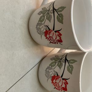 Rose Tea Cup ☕️ 4cups