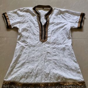 White Chikankari Kurta