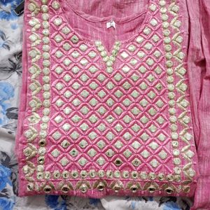 Pink Kurta Set