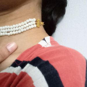 White Pearl Choker Necklace