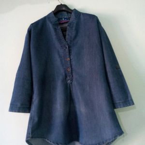 Denim Dark Blue Top