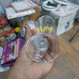 Crystal Clear Flower Shape Ice Cream Glass 4