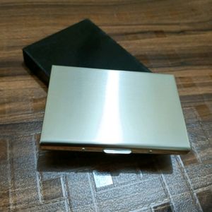 Silver Colour Metal Card Holder 6 Slots