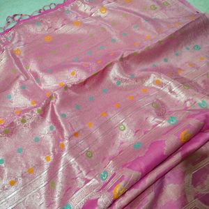 Banarasi Cotton Linen Saree