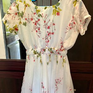 Floral Printed Dress With Free Gift