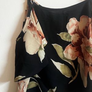 Off Shoulder Floral Print Top