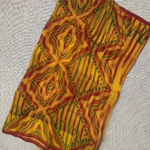 Yellow Kota Doria Saree