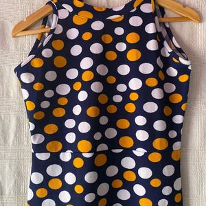 Women's Knitting Dot Dress