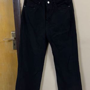 Wide Leg Black Jeans