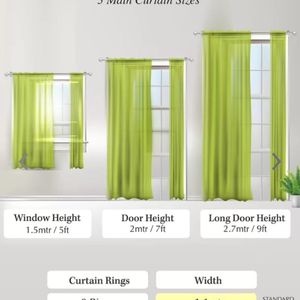 Long Window / Door Curtains Set Of 2