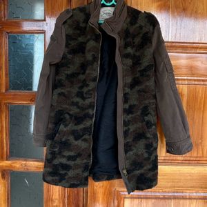 Zara Camouflage Long Jacket