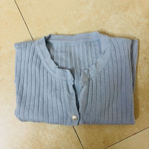 Ribbed Top For Woman