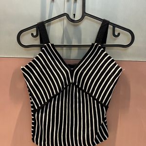 Zebra Stripped Crop Top